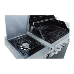 Barbecue a Gas Cottura Australiana BBQ con Coperchio Bruciatori