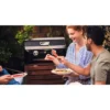 Barbecue a Gas 2 Fuochi Campignaz da Tavolo 65x52x36 cm Coperchio