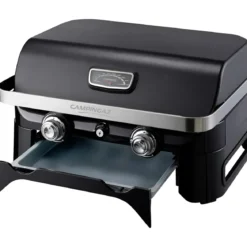 Barbecue a Gas 2 Fuochi Campignaz da Tavolo 65x52x36 cm Coperchio