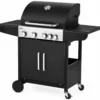 Barbecue a Gas GPL da Esterno 3 Fuochi con Coperchio in Acciaio Inox