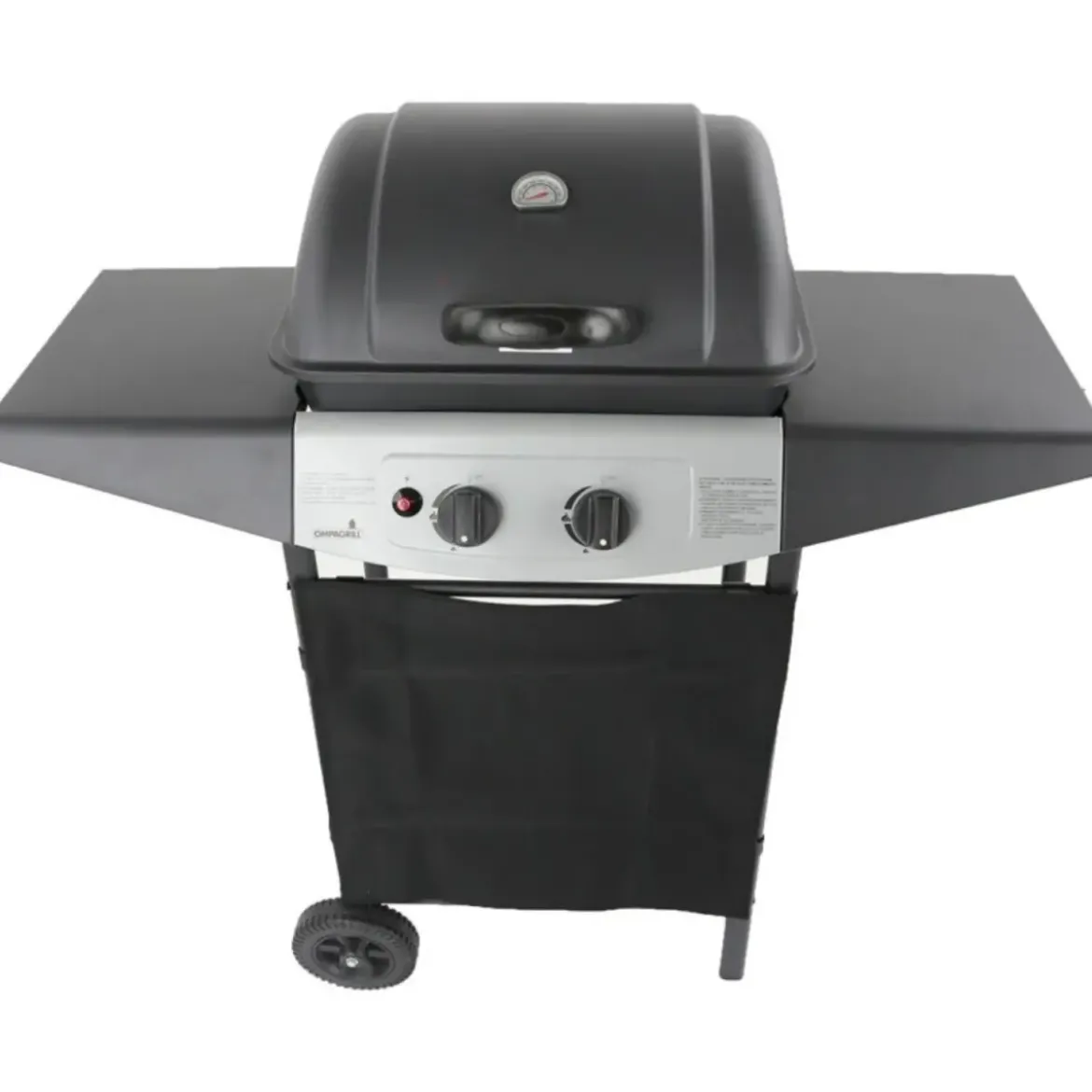 Barbecue a Gas Ompagrill 2 Fuochi 98x43x100cm Termometro Pietra Lavica