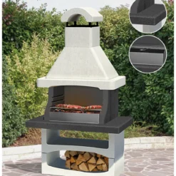 Barbecue a Legna in Cemento Carbonella BBQ da Giardino Cappa