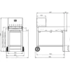Barbecue a Legna 45x50 cm Acciaio Corten con Griglia Inox Regolabile