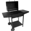 Barbecue da Esterno 118,5x61x102H cm a Carbonella Nero Acciaio Smaltato