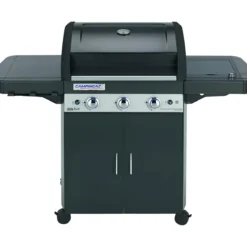 Barbecue Dual Gas Metano GPL 3 Bruciatori BBQ Fornello e Piastra Ghisa