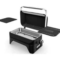 Barbecue Elettrico da Tavolo Campignaz 2200W Griglia Ghisa Coperchio