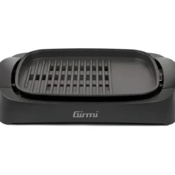 Barbecue Elettrico Girmi da Tavolo 2200W Antiaderente Coperchio Vetro