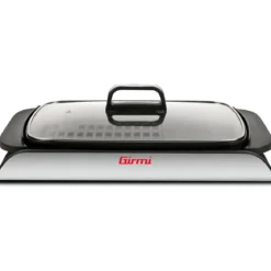 Barbecue Elettrico 2000W Piastra Antiaderente Liscia Rigata da Tavolo