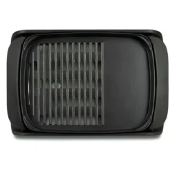 Barbecue Elettrico 2000W Piastra Antiaderente Liscia Rigata da Tavolo
