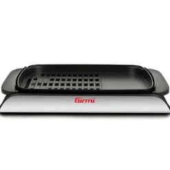 Barbecue Elettrico 2000W Piastra Antiaderente Liscia Rigata da Tavolo