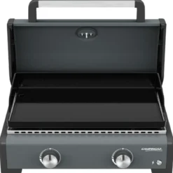 Barbecue Gas Plancha da Tavolo Campignaz 2 Fuochi 6kW Piastra in Ghisa