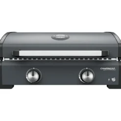 Barbecue Gas Plancha da Tavolo Campignaz 2 Fuochi 6kW Piastra in Ghisa