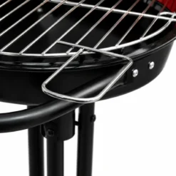 Barbecue Tondo da Esterno a Carbonella Portatile Griglia Regolabile