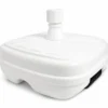 Base per Ombrellone Bianco Palo 33/48 mm Riempibile con Ruota