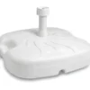 Base per Ombrellone Palo 33 mm Bianco Riempibile 18L con Maniglia