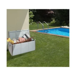 Baule Box 140 Contenitore in Resina Cassapanca Esterno Interno Storage Multiuso