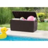 Baule Contenitore Keter 305L Cassapanca Marrone in Rattan da Esterno