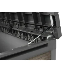 Baule Contenitore Keter 380L in Resina Effetto Legno Noce da Esterno