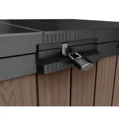 Baule Porta Attrezzi Keter in Resina da Esterno 1150 L Marrone Impermeabile