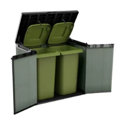 Baule Porta Attrezzi Keter in Resina 1150 L Verde da Giardino Impermeabile