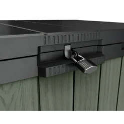 Baule Porta Attrezzi Keter in Resina 1150 L Verde da Giardino Impermeabile