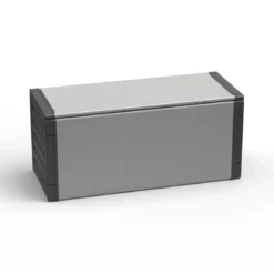 Baule Raccolta Differenziata 85x34x39,5 cm Uso Esterno Grigio PVC