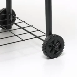 BBQ Barbecue a Carbonella con Affumicatore Coperchio Griglia Barile a Carbone