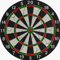 Bersaglio per Freccette Bifacciale 2 Giochi con 6 Freccette da Torneo