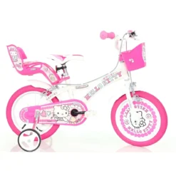 Bicicletta Bambina 16 Pollici 4 5 6 Anni Hello Kitty Rotelle Freni