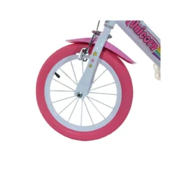 Bicicletta Bambina 16 Pollici 4 5 6 7 Anni Unicorno con Rotelle Freno Bici Bimba