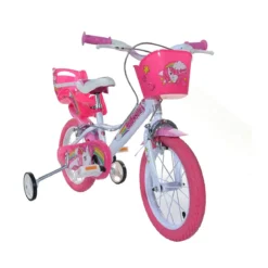 Bicicletta Bambina 16 Pollici 4 5 6 7 Anni Unicorno con Rotelle Freno Bici Bimba