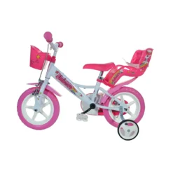 Bicicletta Bambina 12 Pollici 3 4 5 Anni Unicorno con Rotelle Freno Bici Bimba