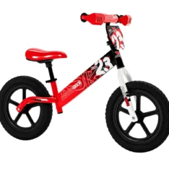 Bicicletta Bambini 2-3 Anni Rosso Senza Pedali Balance Bike Extreme Cross