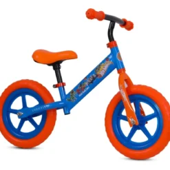 Bicicletta Bambini Hotwheels Senza Pedali 2-3 Anni Azzurro Arancione