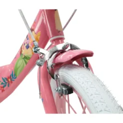 Bicicletta Bambini 12" Principesse Disney Rosa Rotelle Cestino Sedile