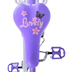 Bicicletta Bambini 20" Sportiva Viola Cestino Portapacchi Cavalletto