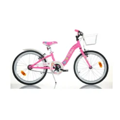 Bicicletta Barbie Ruota 20 Pollici 6 7 8 anni Cavalletto Bambina Cestino Bimba
