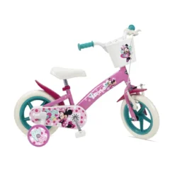 Bicicletta da Bambina 12 Pollici Minnie con Rotelle Bici Mountain Bike per Bimba
