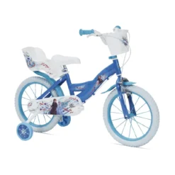 Bicicletta da Bambina 16 Pollici Frozen con Rotelle Bici Mountain Bike per Bimba