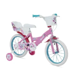 Bicicletta da Bambina 16 Pollici Minnie con Rotelle Bici Mountain Bike per Bimba
