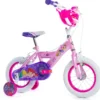 Bicicletta da Bambina Princess Ruota 12 Pollici Bici con Rotelle Freni