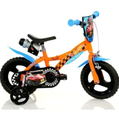 Bicicletta da Bambino Hot Wheels Ruota 12 Pollici 3 4 5 anni con Rotelle