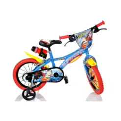 Bicicletta da Bambino Superman Ruota 14 Pollici 3 4 5 6 anni Bimbo Rotelle Freno