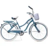 Bicicletta da Ragazza Donna Ruota 26 Pollici Blu Passeggio