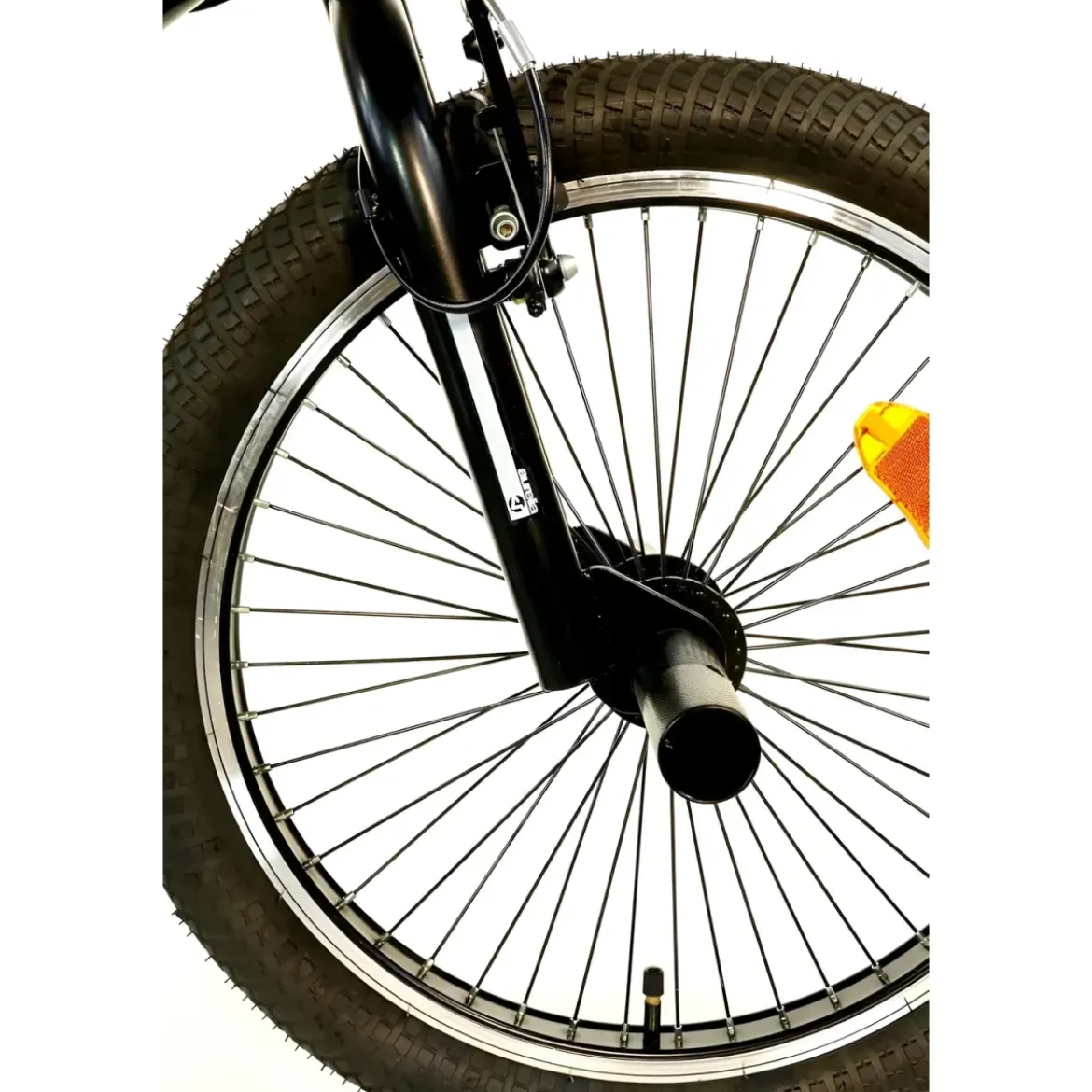 Bicicletta Freestyle 20" Nero Beige per Bambini Ragazzi Acciaio Hi-Ten