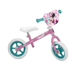 Bicicletta Pedagogica Minnie a Spinta Senza Pedali Bici Balance Bike da Bambina