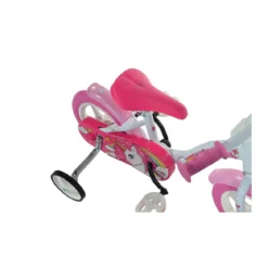 Bicicletta per Bambina 10 Pollici Unicorno Pedali Bimba Rotelle Bici 2 3 4 anni