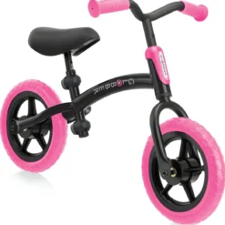 Bicicletta per Bambini 2-5 anni Rosa Neon Regolabile per Equilibrio