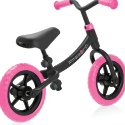 Bicicletta per Bambini 2-5 anni Rosa Neon Regolabile per Equilibrio