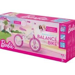 Bicicletta per Bambini Barbie Bianco Rosa Senza Pedali Balance Bike
